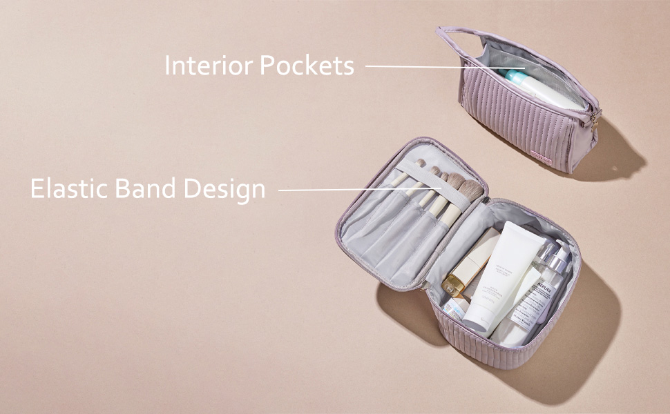 MIRASON Makeup Bag Set of 3 Cute Cosmetic Travel Bag