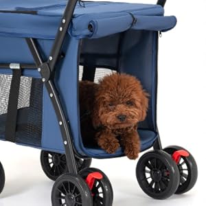 Amazon.co.jp: PonyLes ペットカート 中型犬 犬 バギー 多頭