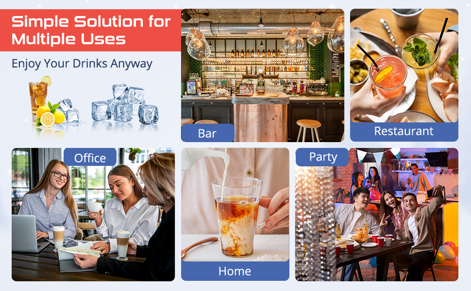 GarveeTech Commercial Ice Maker Machine 300lbs/24H, 100lbs