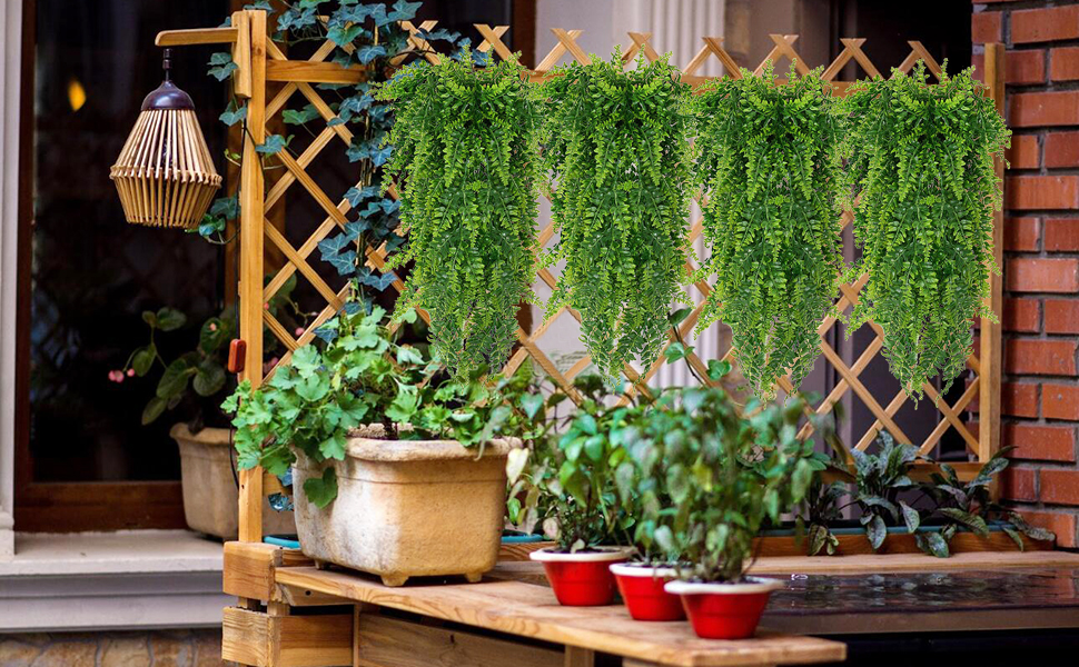 2pcs Artificial Hanging Plants Faux Pers... 24 Wall decor