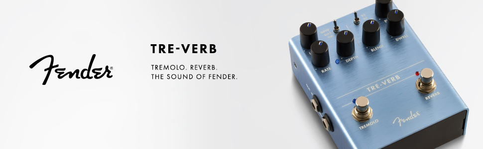 Fender Tre-Verb, efektów do gitary, cyfrowy reverb/tremolo