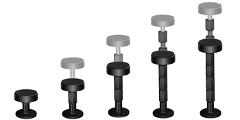 Adjustable Threaded Headboard Stoppers Fixer