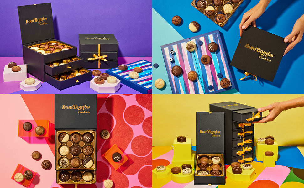 BomBombs Gourmet Chocolate Dipped Sandwich Cookies Gift Set
