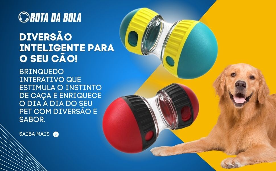 Brinquedo Interativo para Cães com Dispenser de Ração Perfeito para Combater o Tédio e a Ansiedade