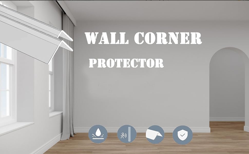 Apoctsddo Clear Wall Corner Protector, SelfAdhesive