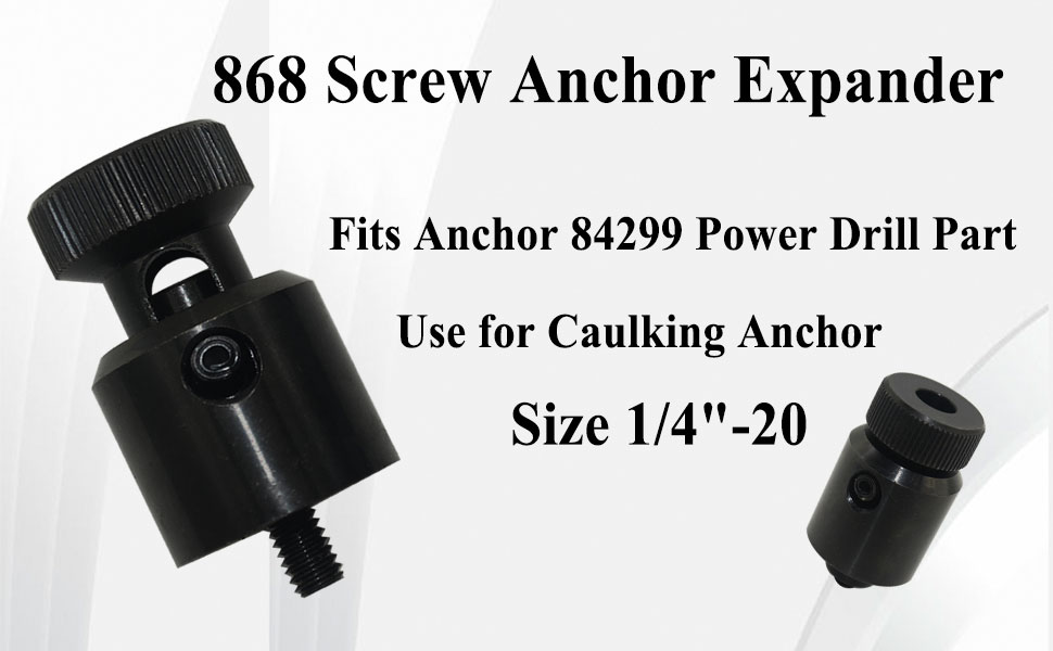 Ebrmeiwo 868 Screw Anchor Expander, 1/4"20, Fits Anchor 84299 Power