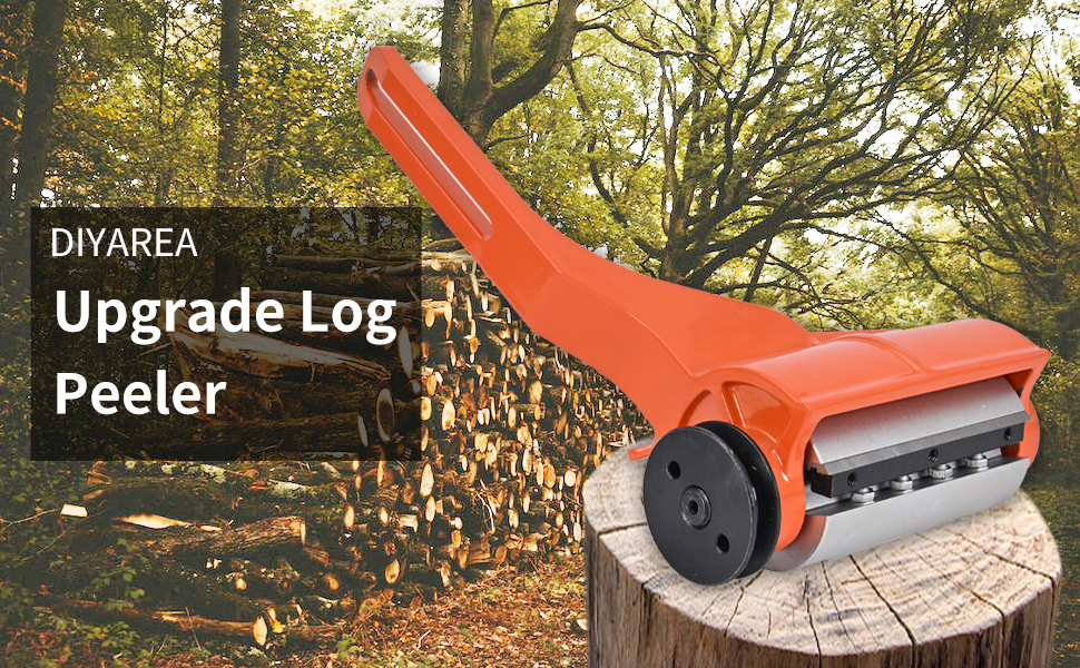 Log Peeler Debarker, Upgraded Aluminum Alloy Wood Debarking