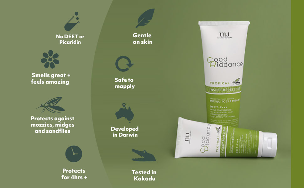 Good Riddance Tropical Insect Repellent 100mL Safe & Effective