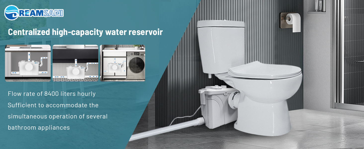 Macerator Pump for Macerating Upflush Toilet