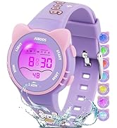 Juboos Kid's Digital Watch for Boys and Girls, Waterproof LCD Digital Sports Child Wirstwatch wit...