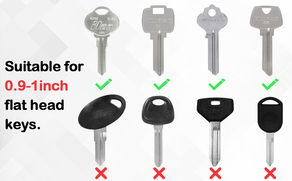 Simetufy 70 Pcs Key Cap Tags, Key Covers Caps, 10 Assorted