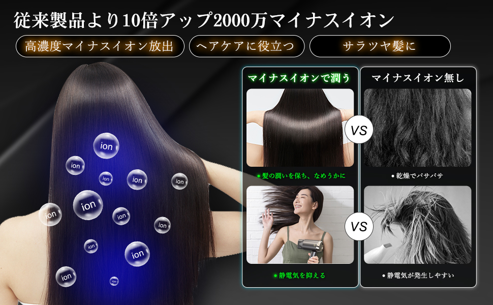 Amazon.co.jp: ヘアドライヤー 無段階温度風量調節 ディスプレイ