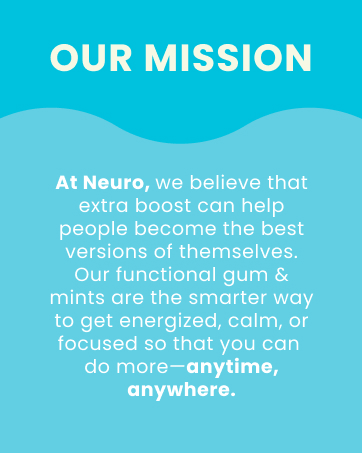 neuro gum, neurogum, neuro mints, caffeiene delivery, performance supplement, biohack
