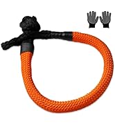 BCJCLTS Large Synthetic Soft Shackle 1 Inch x 36 Inch Rope Shackle Recovery Kit (66000 lbs Breaki...