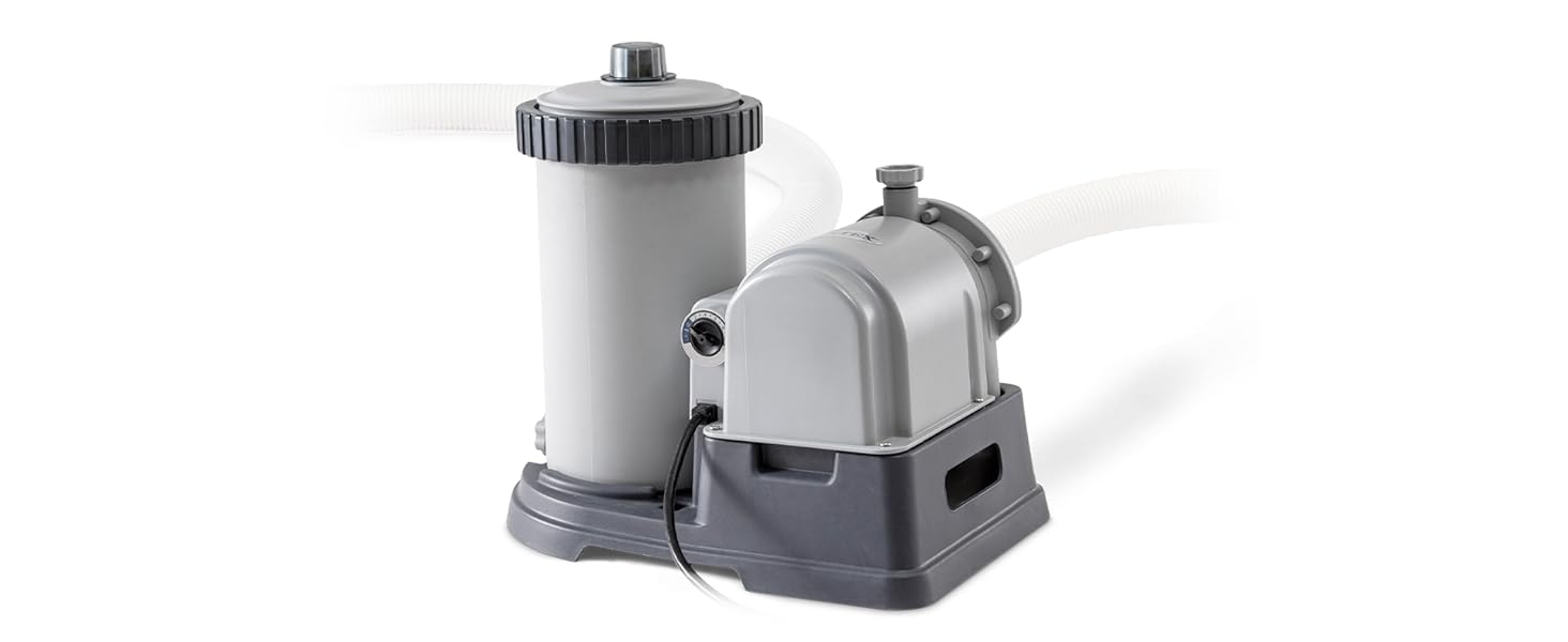 INTEX C1500 Krystal Clear Cartridge Filter Pump for Above Ground Pools