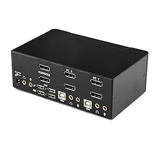 2-Port Dual-Monitor DisplayPort KVM Switch