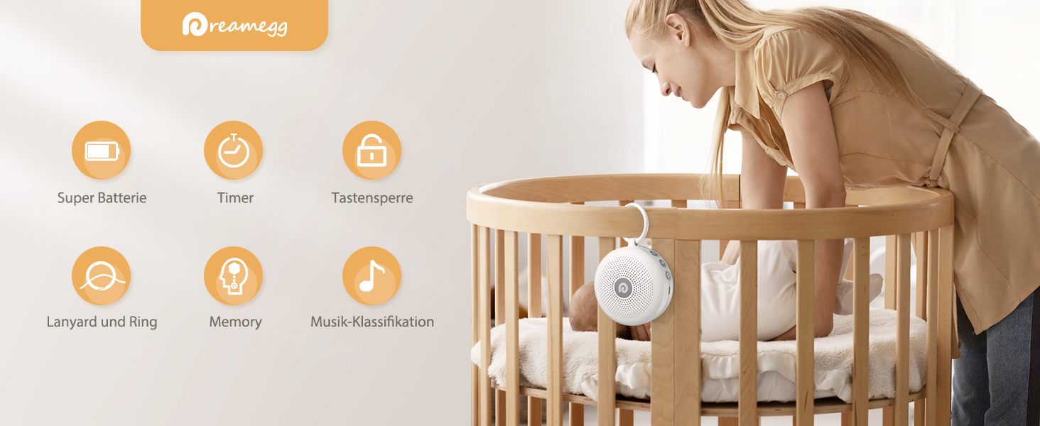 Dreamegg White Noise Machine D11Max Einschlafhilfe Babys Erwachsene