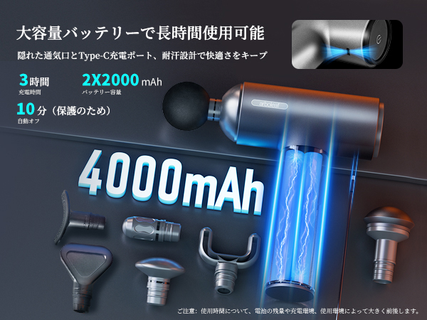 ハンディガン Amazon | Le Dzx 筋膜リリースガン MINI 筋膜リリース【32段階