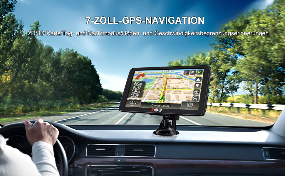 XGODY Navi Navigation Für Auto 7 Zoll Touchscreen Gps Navi Für Lkw Pkw