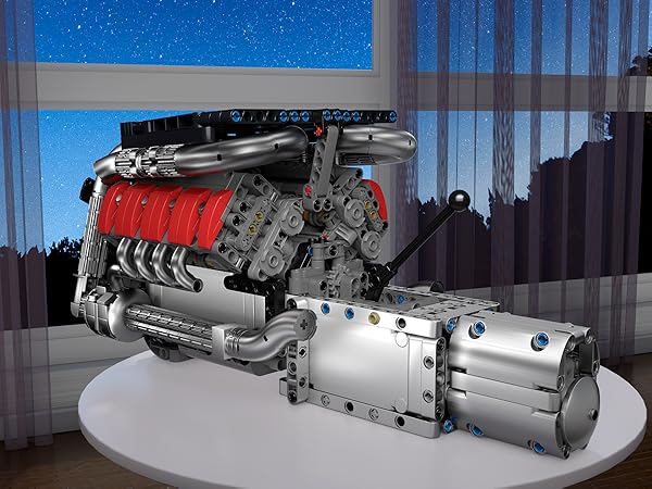  Mould King V8 Engine