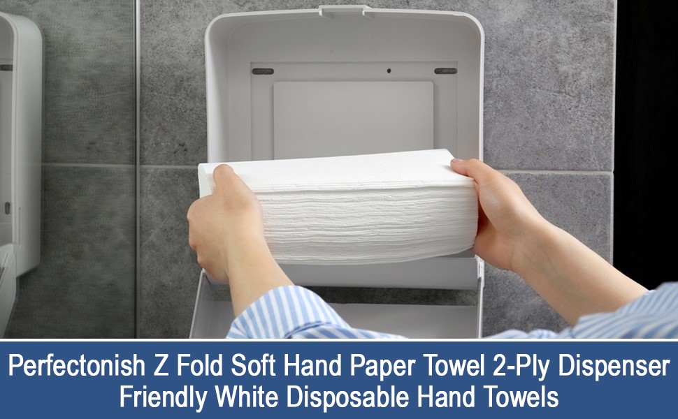 Perfectonish Z Fold Soft Hand Paper Towel 2Ply in Packs of 200, 1000