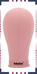wig head pink
