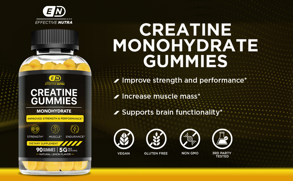 creatine gummies monohydrate effective nutra