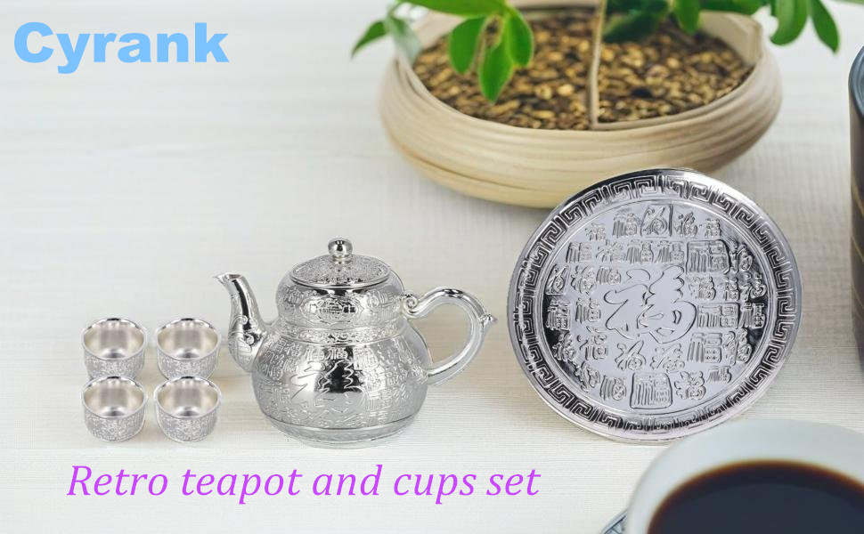 Amazon.com | Teapot and Cup Set for One, Zinc Alloy Tea Sets