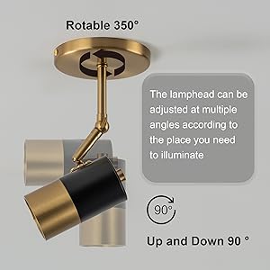 Zicbol Modern Ceiling Spotlight, Gu10 Spot Lights Indoor