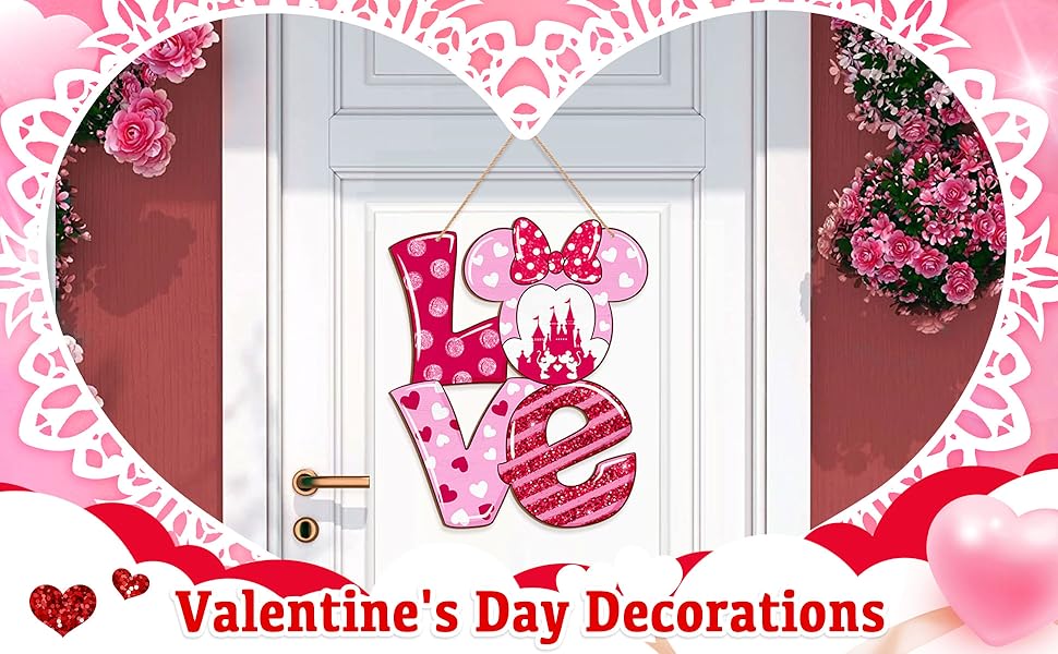Valentine's Day Love Hanging Door Sign