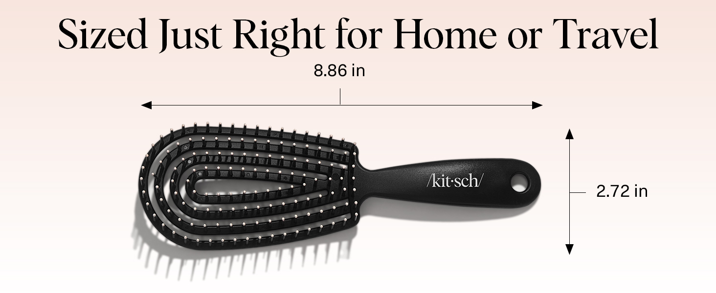 Flexible Hair Brush for Women and Men Adults & Kids Ulta-Smooth Bristles for Wet or Dry Strands