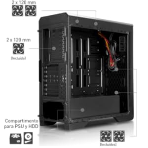 NOX Hummer ZX – Box of Computer Tower ATX, Black: Amazon.de