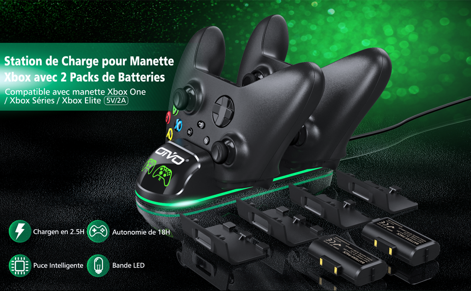 chargeur manette noir
