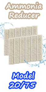 6 count ammonia reducer filter pads fish tank filter pads for quietflow led pro model 30 and 50-15