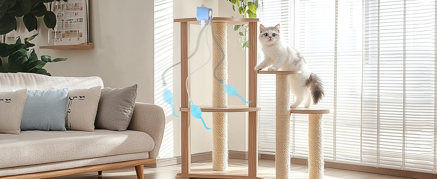 Upgraded Smart Interactive Cat Toy with Remote Control