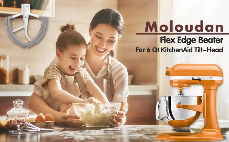 6 Quart Flex Edge Beater for Kitchenaid BowlLift Stand Mixers