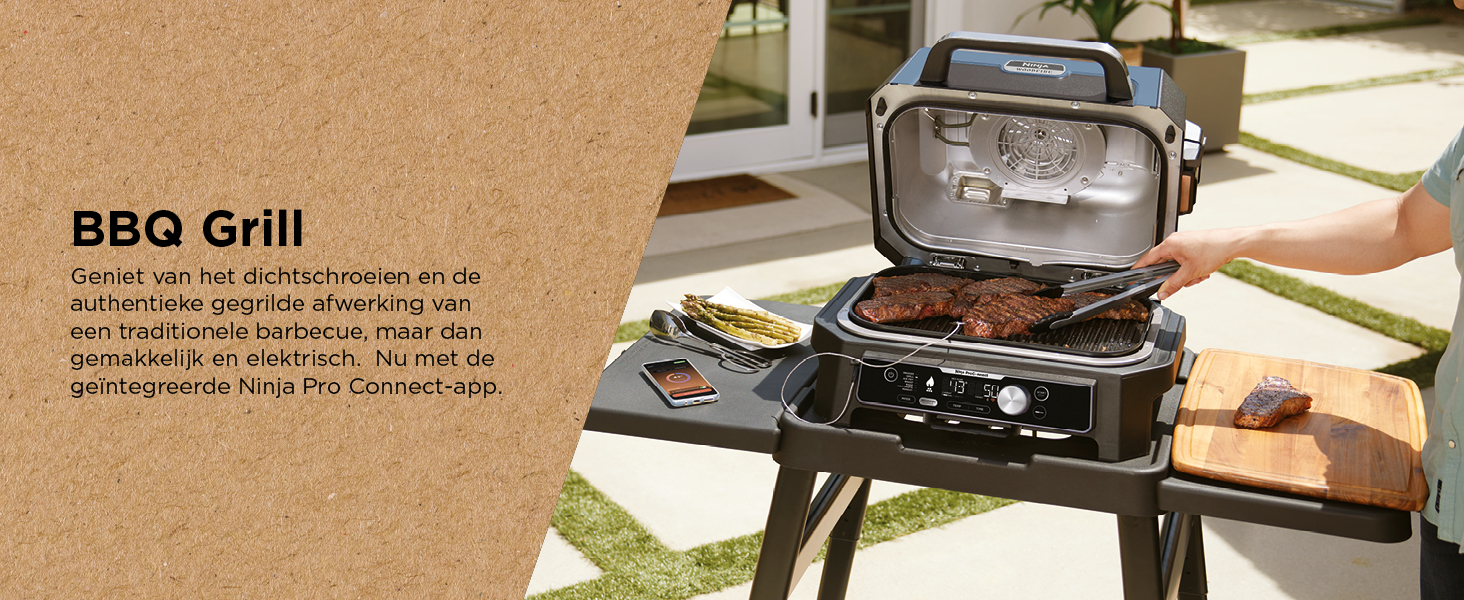 Ninja Woodfire Elektrische BBQ Grill OG901