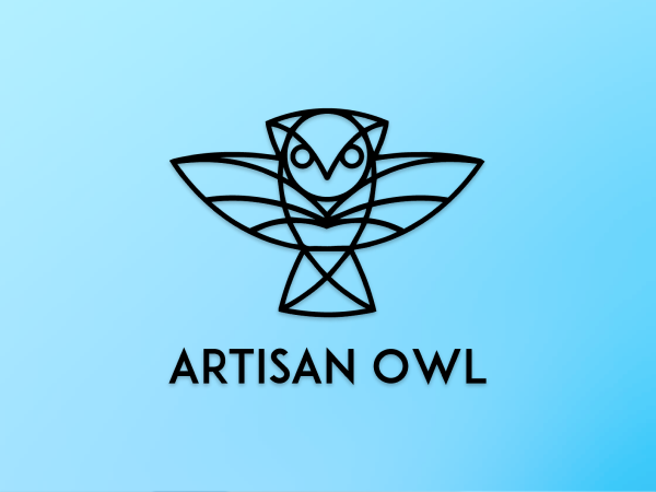 Artisan Owl 2B1 ASK1 Freemasons Masonic Square and Compass