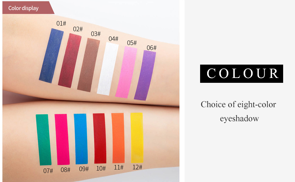 Pop color eyeshadow