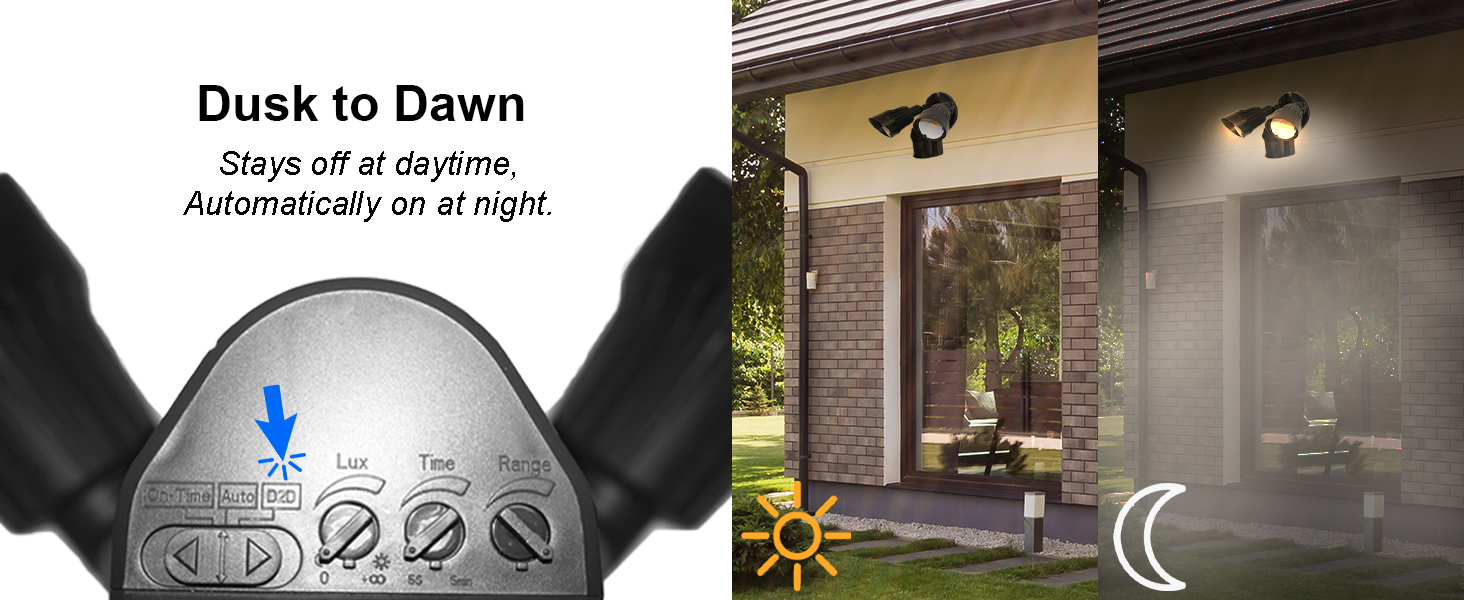 led security light dusk to dawn motion sensor