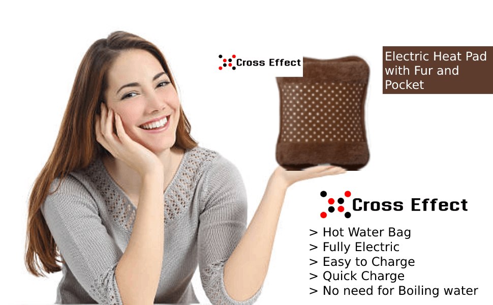 Cross Effect Heating Pad (Velvet Heatibng Pad) Multicolour Amazon.in