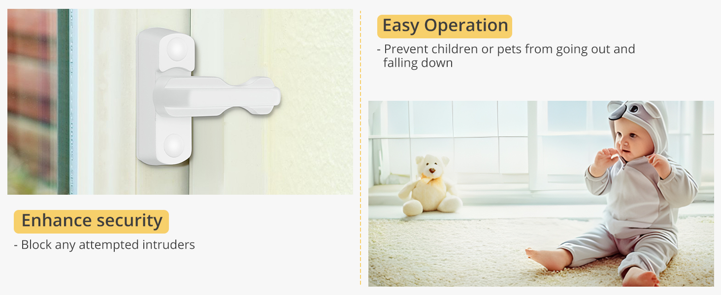 Sash Jammers, AMTOVL 8PCS Zinc Alloy Window Jammers Sash Blockers