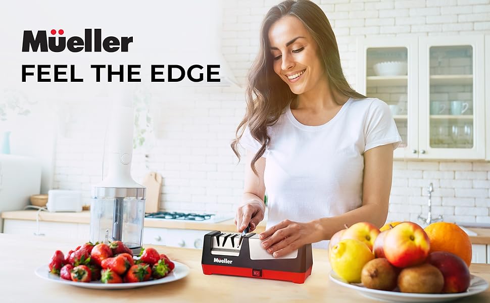 Mueller Professional Electric Knife Sharpener for Straight