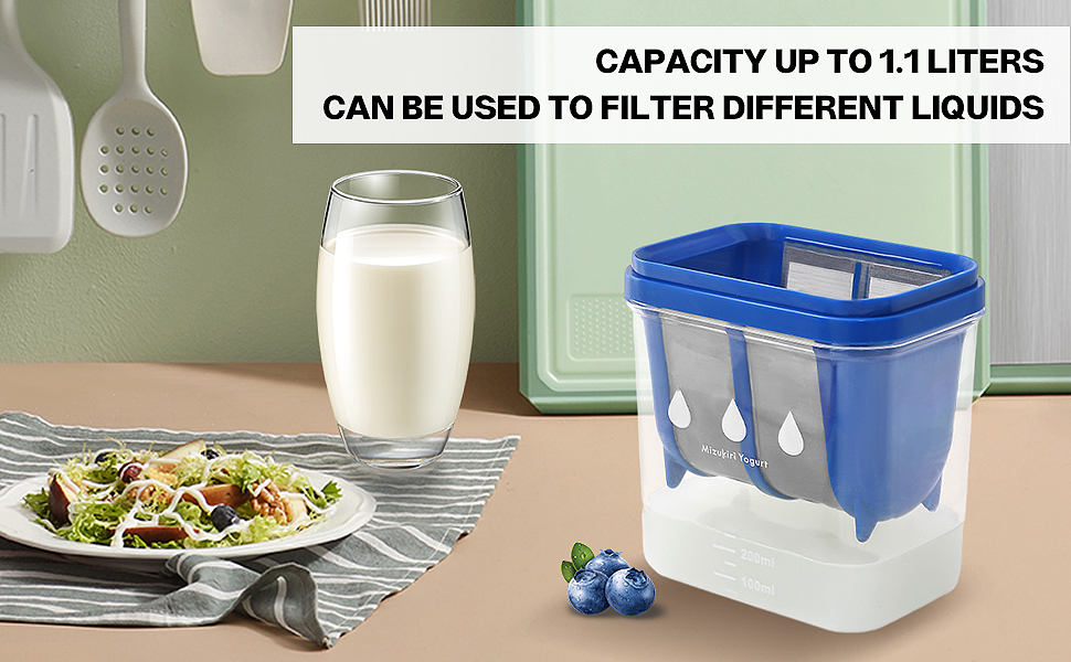 Yogurt Strainer Homemade Greek Yogurt Whey Separator Yogurt Filter with Ultra Fine Mesh