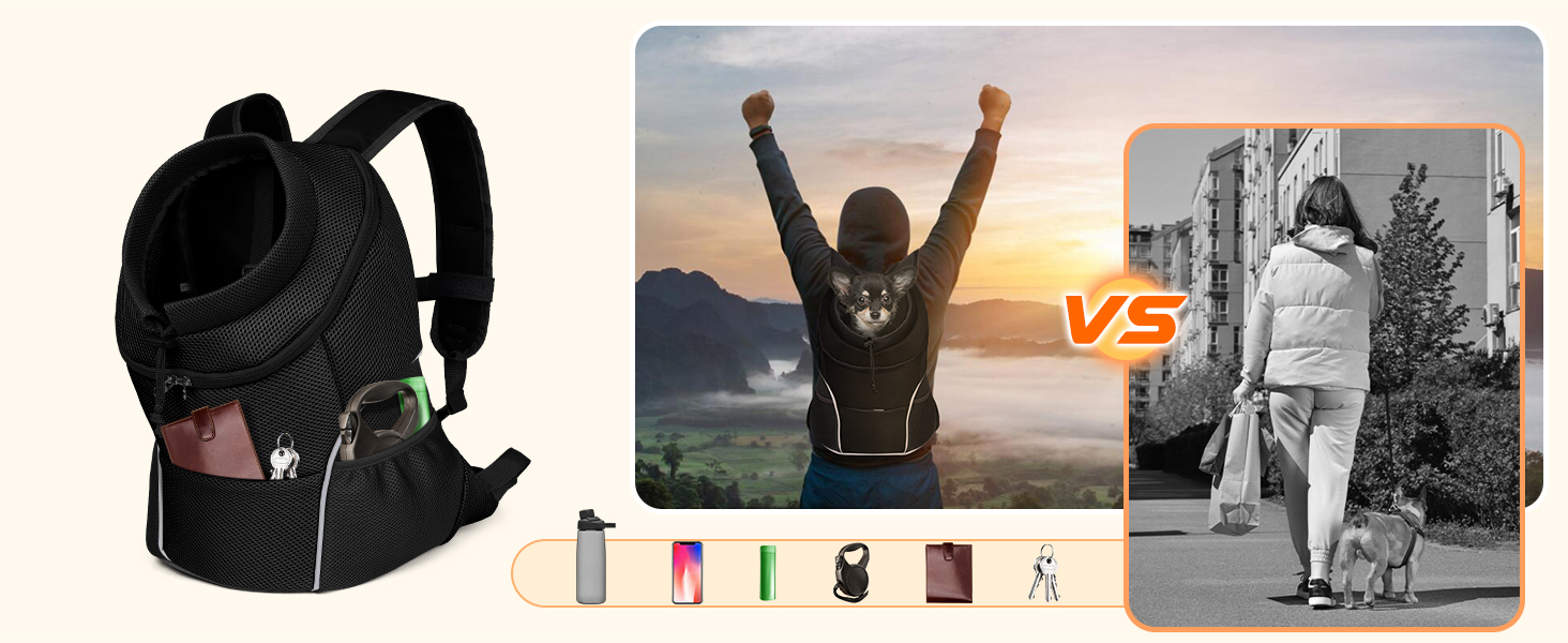 small dog backpack carrier 5-10 lbs