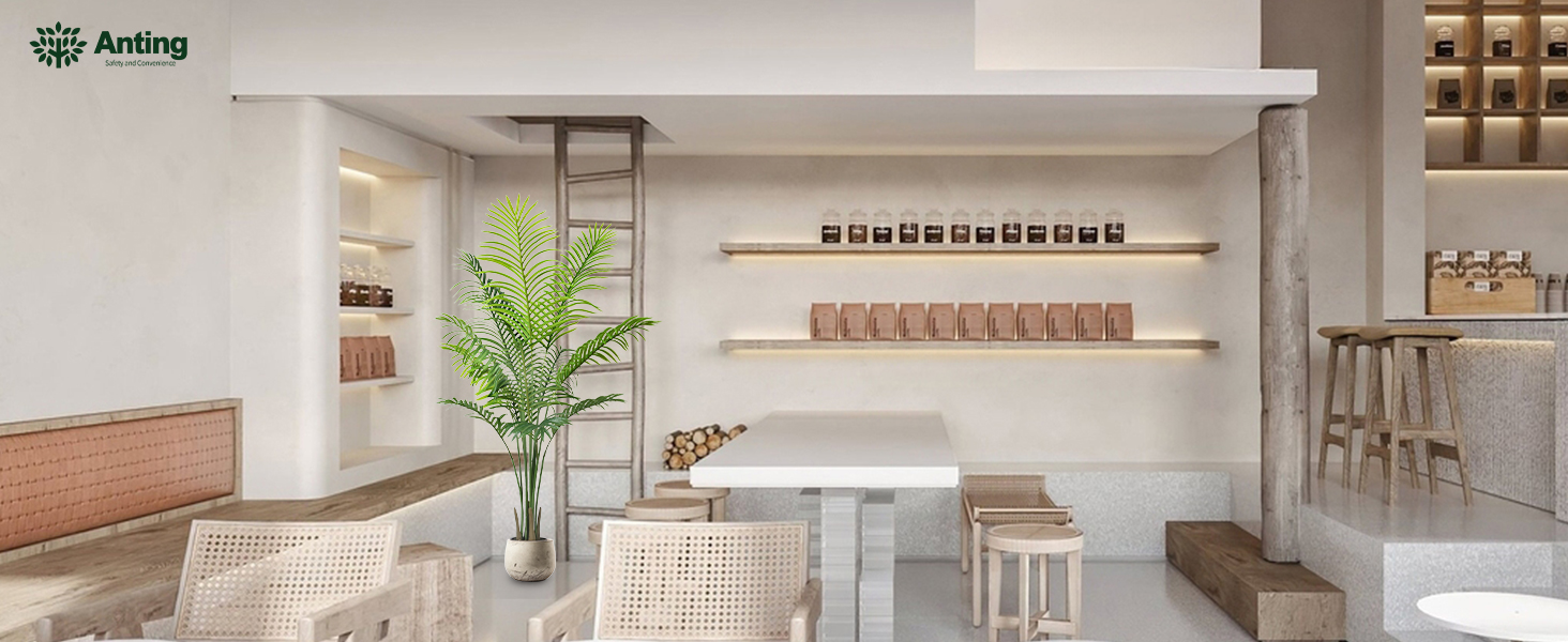 5ft Artificial Palm Tree Indoor Decor with 13Trunks Plant