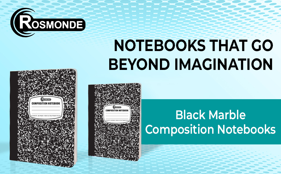Rosmonde Composition Notebooks Primary Ruled 5 Pack, 200