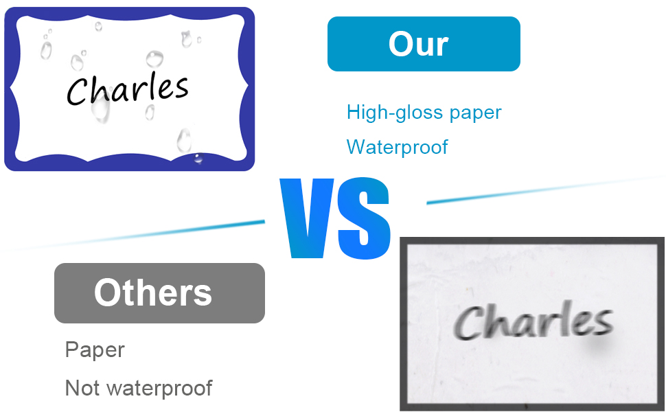 390Pcs Name Tags, 3in x 2in Name Tag Stickers, Name Tags