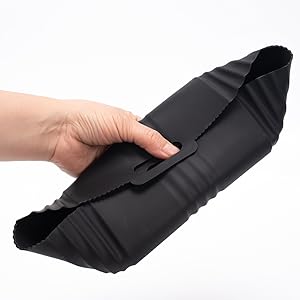 2Pcs Silicone Air Fryer Liners for Tefal Easy Fry 5.2L/3.1L, Dual Drawer Air Fryer Accessories Airfryer Liners for Lakeland 5L/3L, Salter 5.5L/3.5L,Tower T17099 5.2L/3.3L 13 air fryer silicone trays