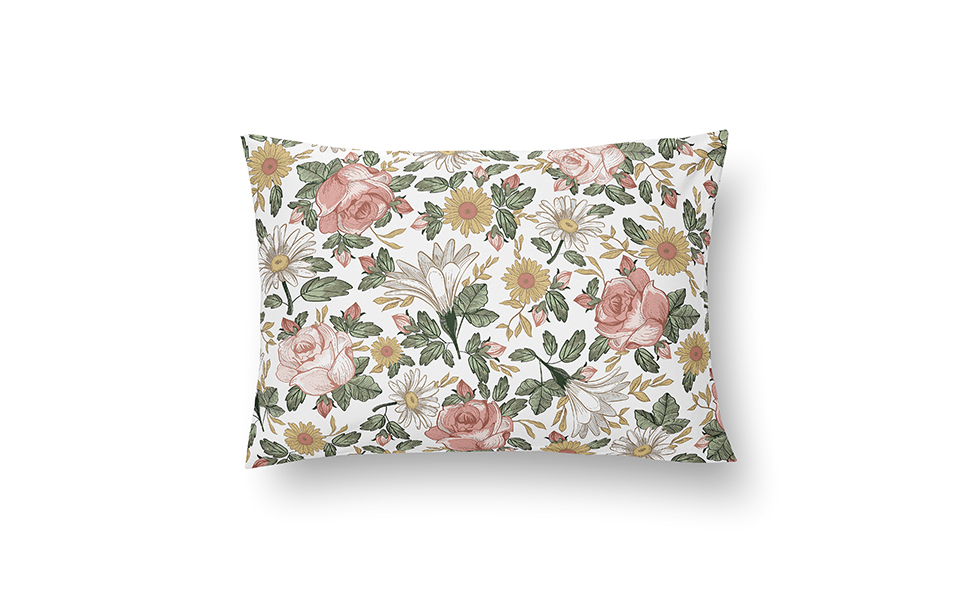 Sweet Jojo Designs Blush Pink Yellow Vintage Floral Boho
